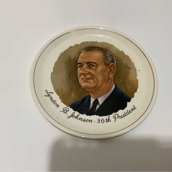 Vintage President Lyndon B Johnson  Collector's Plate - Picture 2 of 11